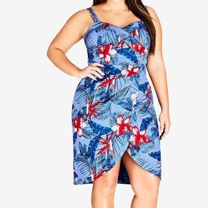 Pinup Tiki Hawaiian Dress NWT Size 16